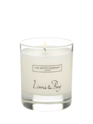 The White Company Lime & Bay Scented Candle, 140g - thumbnail 1