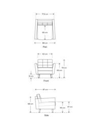 Swyft Model 10 Armchair, Dark Leg - thumbnail 2