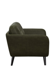 John Lewis Arlo Small 2 Seater Leather Sofa, Dark Leg - thumbnail 3