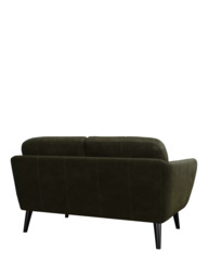John Lewis Arlo Small 2 Seater Leather Sofa, Dark Leg - thumbnail 4