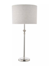 Laura Ashley Highgrove Table Lamp, Polished Nickel - thumbnail 2