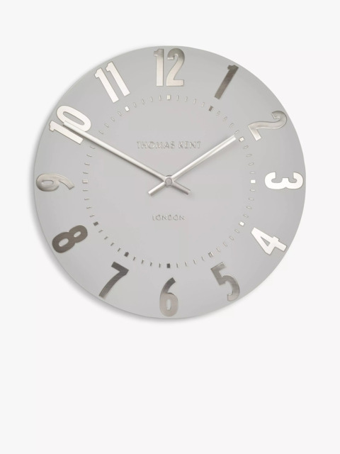 Thomas Kent Mulberry Wall Clock, 30cm, Silver Cloud - image 1