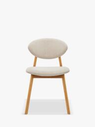 John Lewis Demi Dining Chair, Oak/Natural - thumbnail 2