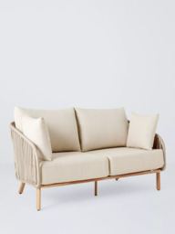 John Lewis Flat Rope Weave 2-Seater Garden Sofa - thumbnail 1
