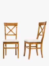 Laura Ashley Balmoral Pair of Dining Chairs, Honey - thumbnail 3