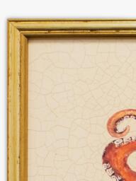Brookpace Lascelles 'Octopus' Framed Canvas Print, 38 x 31cm, Red - thumbnail 4