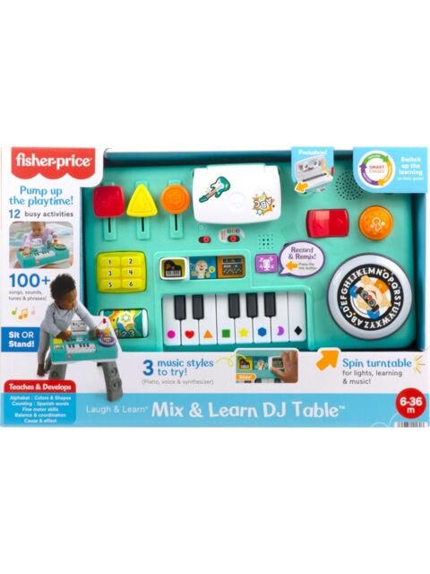 Fisher-Price Laugh Learn Mix Learn DJ Table Activity Centre by