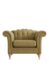 Laura Ashley Gloucester Armchair, Oak Leg - thumbnail 3