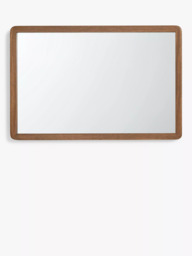 John Lewis Slim Solid Oak Wood Rectangular Wall Mirror, 75 x 50cm - thumbnail 4