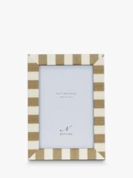 "Neptune Montpellier Wood Photo Frame, 4 x 6"" (10 x 15cm), Green/White" - thumbnail 1