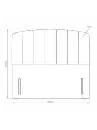 Hypnos Beatrice Euro Slim Upholstered Headboard, King Size - thumbnail 4