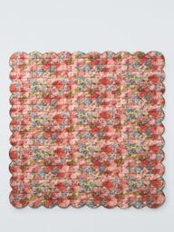 John Lewis x Sanderson Rose & Peony Quilted Scalloped Bedspread, Multi - thumbnail 2