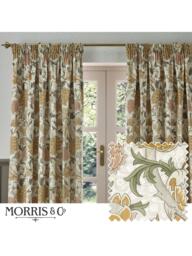 Morris & Co. Cray Pair Lined Pencil Pleat Curtains - thumbnail 6