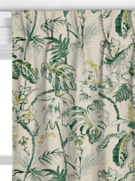 John Lewis Joanna Floral Made to Measure Curtains or Roman Blind, Woodland Green - thumbnail 4