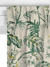 John Lewis Joanna Floral Made to Measure Curtains or Roman Blind, Woodland Green - thumbnail 5