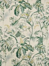 John Lewis Joanna Floral Made to Measure Curtains or Roman Blind, Woodland Green