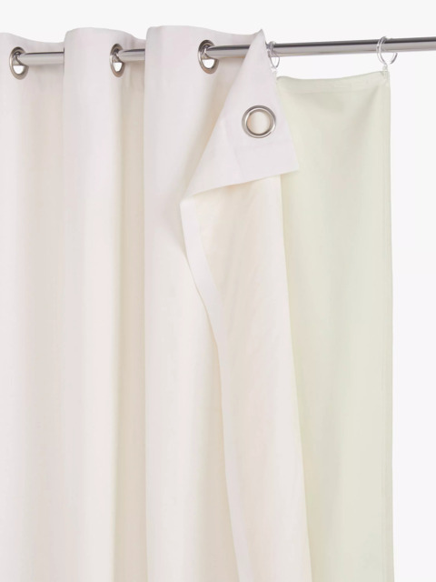 John Lewis Thermal Pencil Pleat & Eyelet Curtain Lining, Natural - image 1