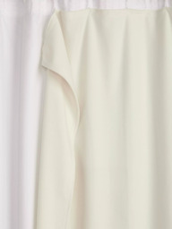 John Lewis Thermal Pencil Pleat & Eyelet Curtain Lining, Natural - thumbnail 3