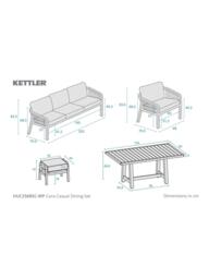 KETTLER Cora Rope 7-Seater Casual Garden Dining Set, FSC-Certified (Acacia Wood), Natural - thumbnail 5