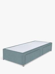 John Lewis Non-Sprung Upholstered 2 Drawer Divan Base, Single - thumbnail 1
