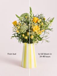 John Lewis Country Yellow Mixed Hand Tied Bouquet & Vase - thumbnail 5