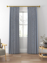 Clarke & Clarke Belgravia Made to Measure Curtains or Roman Blind, Navy/Rouge - thumbnail 3
