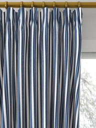 Clarke & Clarke Belgravia Made to Measure Curtains or Roman Blind, Navy/Rouge - thumbnail 2