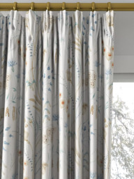 Sanderson Summer Harvest Made to Measure Curtains or Roman Blind, Cornflower/Wheat - thumbnail 2