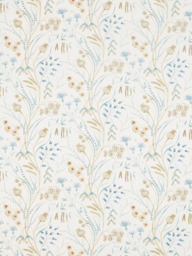 Sanderson Summer Harvest Made to Measure Curtains or Roman Blind, Cornflower/Wheat - thumbnail 1