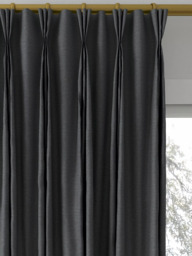 John Lewis Cotton Blend Made to Measure Curtains or Roman Blind, Dark Steel - thumbnail 6