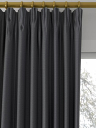 John Lewis Cotton Blend Made to Measure Curtains or Roman Blind, Dark Steel - thumbnail 2