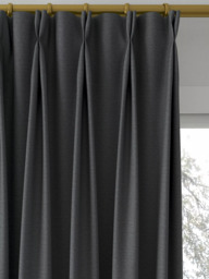 John Lewis Cotton Blend Made to Measure Curtains or Roman Blind, Dark Steel - thumbnail 4