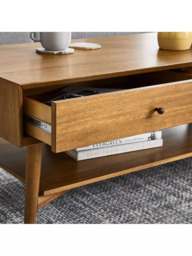 west elm Mid-Century Wood Coffee Table, Acorn - thumbnail 4