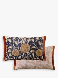 William Morris At Home Wild Tulip Cushion, Copper - thumbnail 3
