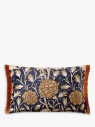 William Morris At Home Wild Tulip Cushion, Copper - thumbnail 1