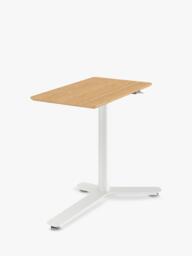 Humanscale Float New Mini Height Adjustable Desk, White/Bamboo - thumbnail 3