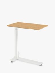 Humanscale Float New Mini Height Adjustable Desk, White/Bamboo - thumbnail 4