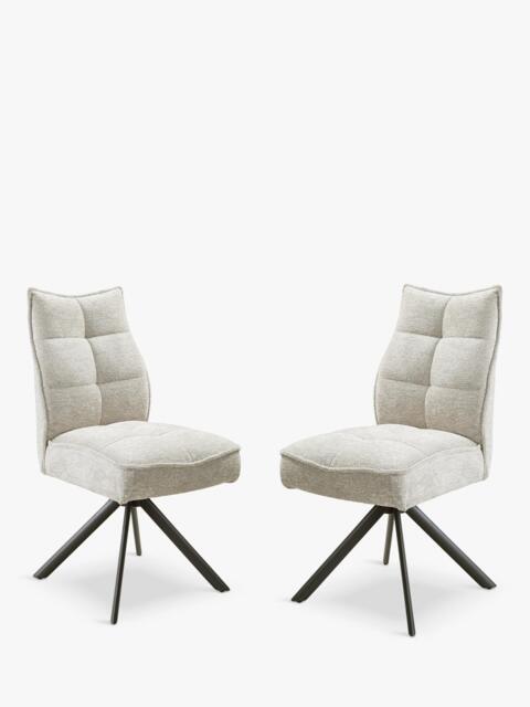 KETTLER Rachel Swivel Dining Chair, Set of 2, Sand - image 1
