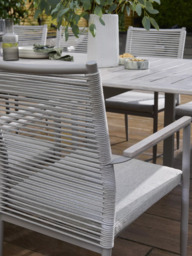 KETTLER Trento Garden Dining Chair, Set of 2, Pebble - thumbnail 3