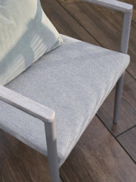 KETTLER Trento Garden Dining Chair, Set of 2, Pebble - thumbnail 4