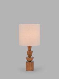 John Lewis Stacked Wooden Table Lamp - thumbnail 1