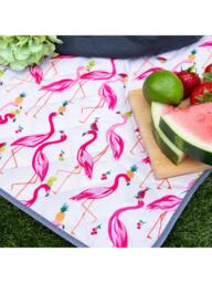 Sara Miller Flamingo Extra Large Picnic Rug, Pink - thumbnail 3