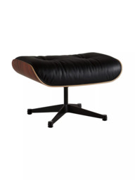 Vitra Eames Premium Leather Lounge Chair and Ottoman, Black/Palisander - thumbnail 2