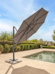 KETTLER Orion LED Aluminium Cantilever Round Parasol & Base, 3m - thumbnail 3