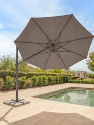 KETTLER Orion LED Aluminium Cantilever Round Parasol & Base, 3m - thumbnail 2