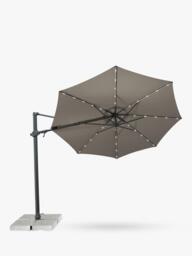KETTLER Orion LED Aluminium Cantilever Round Parasol & Base, 3m - thumbnail 1