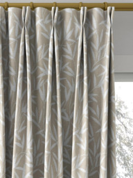 Laura Ashley Willow Leaf Chenille Made to Measure Curtains or Roman Blind, Natural - thumbnail 4