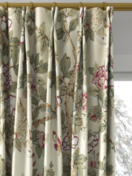 Sanderson Caverley Rose Made to Measure Curtains or Roman Blind, Rose/Pewter - thumbnail 4