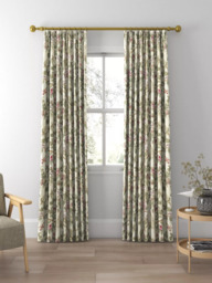 Sanderson Caverley Rose Made to Measure Curtains or Roman Blind, Rose/Pewter - thumbnail 3