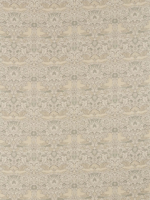 Morris & Co. Bird Weave Made to Measure Curtains or Roman Blind, Mineral - image 1